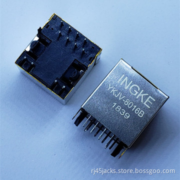 Ingke YKJV-8016B 100% Cross 74990101210 1 Port RJ45Network port connector Through Hole 10/100 Base-T, AutoMDIX